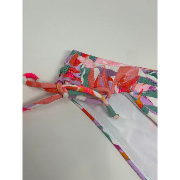 Raisins Luna Pant White Floral Print Bikini Bottoms - Size Large NWT - Picture 5 of 8